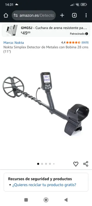 Detector Metales Nokta Simplex