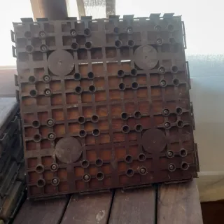 70 Baldosas Suelo Madera Teka 30x30