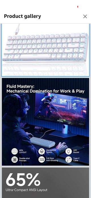 Dierya T68SE Mechanical Gaming Keyboard Mini 60% R