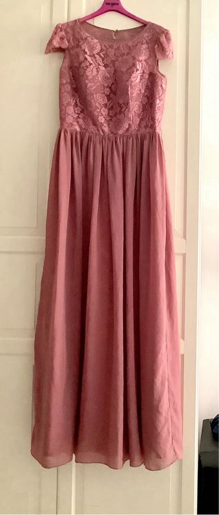 Abito lungo rosa cerimonia boutique tg. XL