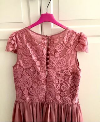 Abito lungo rosa cerimonia boutique tg. XL