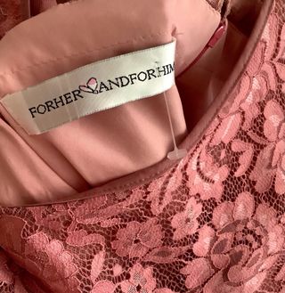 Abito lungo rosa cerimonia boutique tg. XL