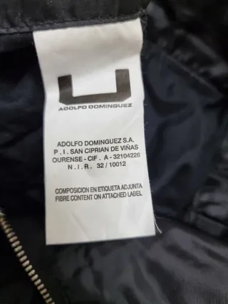 Vestido Mono Adolfo Dominguez Negro