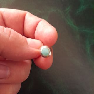 Congante y pendientes de plata 925 y turquesas