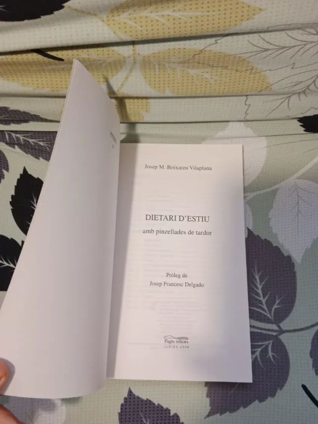 Dietari d'estiu amb pinzellades de tardor Boixareu
