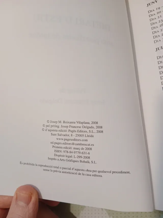 Dietari d'estiu amb pinzellades de tardor Boixareu