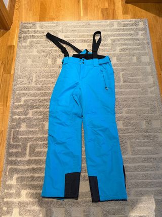 Pantalones de Nieve Azules con Tirantes