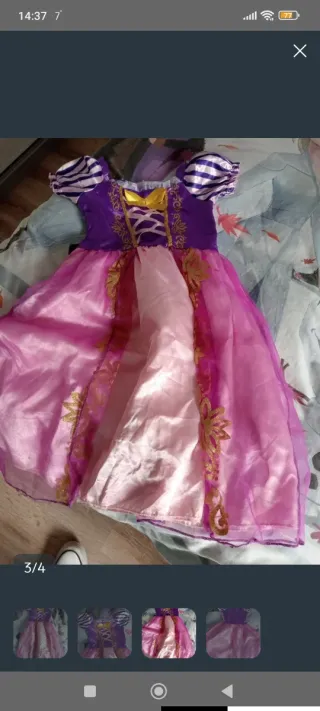 Disfraz Princesa Rapunzel 4 años