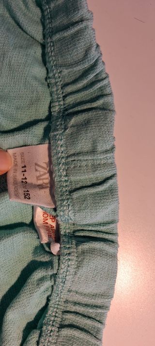 Conjunto Zara Verano Turquesa Niños Talla 11-12