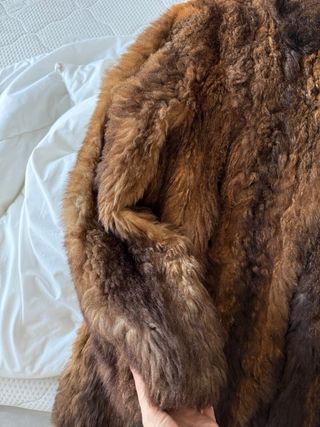 Pelliccia vintage in buone condizioni vera