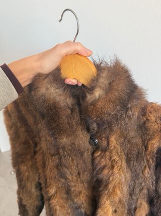 Pelliccia vintage in buone condizioni vera