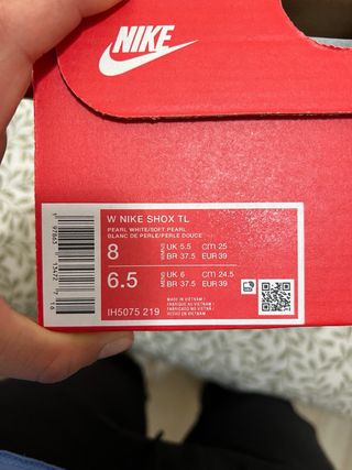 Nike Shox TL Mujer Rosa y Blanco