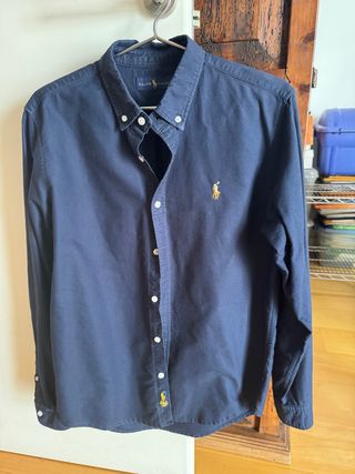 Camisa Polo Ralph Lauren Azul Marino Talla M.