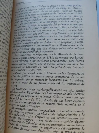 Historia de la decadencia y ruina del imperio roma