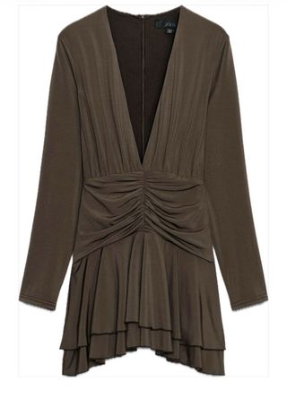 Vestido/Mono Zara Marrón Chocolate