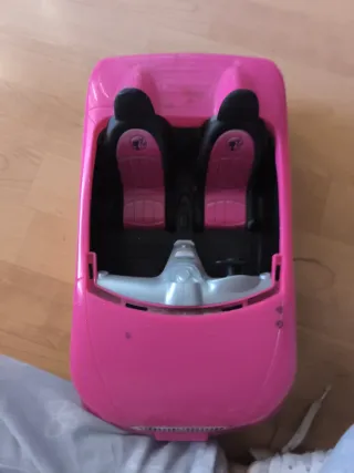 Coche Barbie Rosa Descapotable
