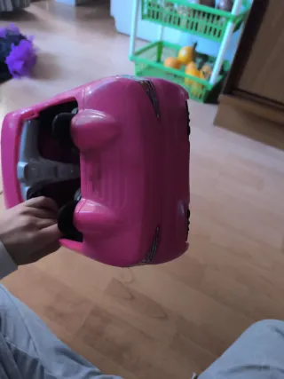 Coche Barbie Rosa Descapotable