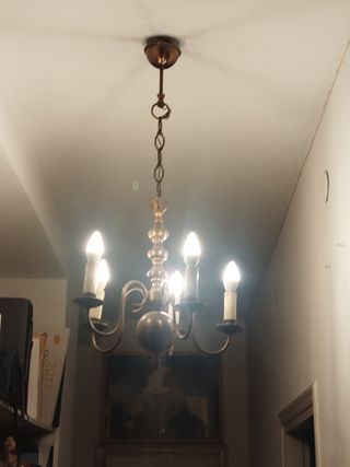 Lampadario ottone stile classico
