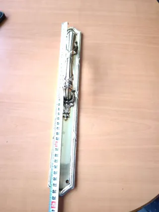 Manillón Antiguo Latón Macizo 38cm