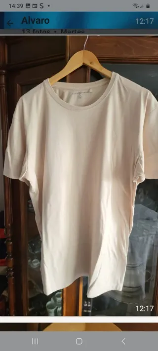 Camiseta Alvaro Moreno Talla XL Beige