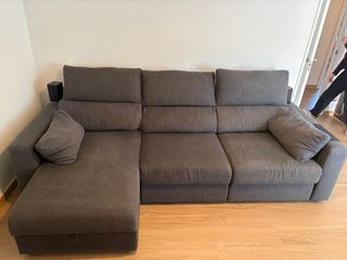 Sofá 3 plazas con chaiselongue