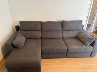 Sofá 3 plazas con chaiselongue