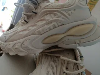 Zapatillas Puma Beige/Blanco Mujer