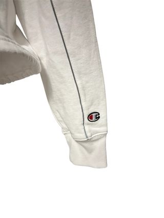 Felpa Champion bianca con zip