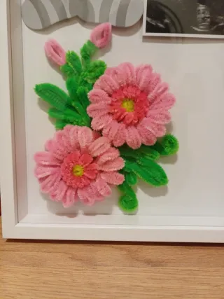 Quadro porta foto nascita bimba decorato.