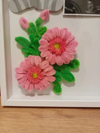 Quadro porta foto nascita bimba decorato.