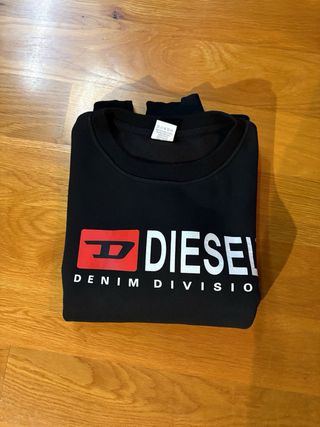 Sudadera Diesel Denim Division Negra