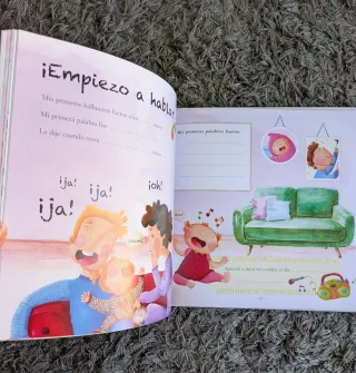 Libro bienvenida bebe-niña. Personalizable