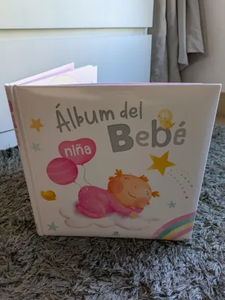 Libro bienvenida bebe-niña. Personalizable