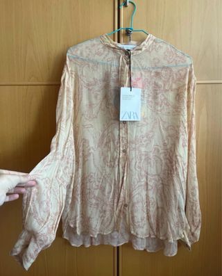 Blusa Zara Beige Talla Única