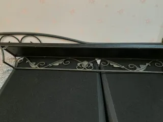 Scaffali in ferro nero e argento