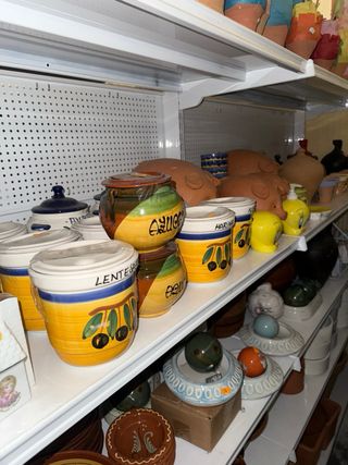 Lote de cerámica  y barro artesanal