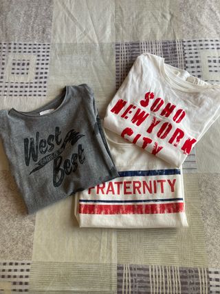 Lote 3 Camisetas M/L T-9/10 Años