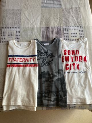Lote 3 Camisetas M/L T-9/10 Años