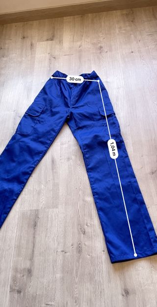 Pantalón de trabajo azul talla s