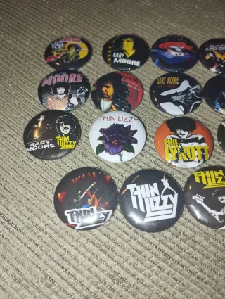 Lote pins Gary Moore Thin Lizzy heavy rock