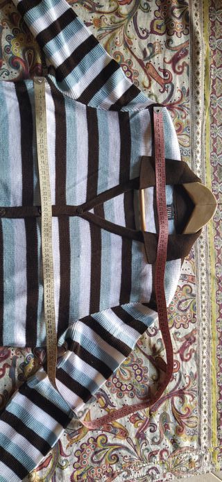 Cardigan Rigany a righe orizzontali Taglia XL/IT46