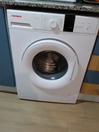 Lavadora y Nevera Corberó Blanca