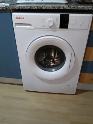 Lavadora y Nevera Corberó Blanca