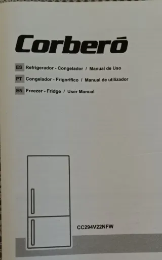 Lavadora y Nevera Corberó Blanca