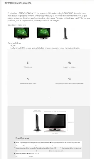 Samsung Monitor 19 como nuevo c/accesorios