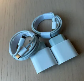 Lote 2 Cargadores iPhone Apple