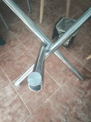 Mesa redonda cristal 110cm