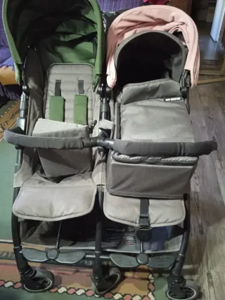 Carro doble para bebés