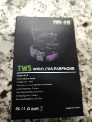 Auriculares TWS-X15 Gaming Bluetooth 5.2