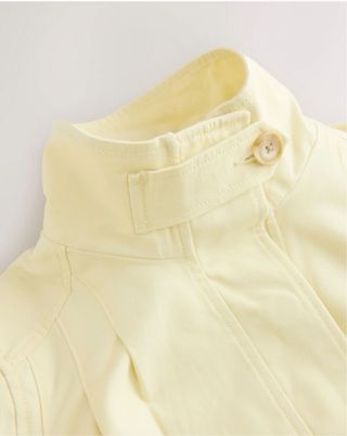 Chaqueta Funnel Neck Algodón Amarillo Limón